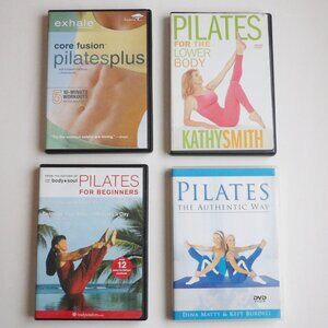 Bundle of 4 Different Pilates Exercise Workout DVD's